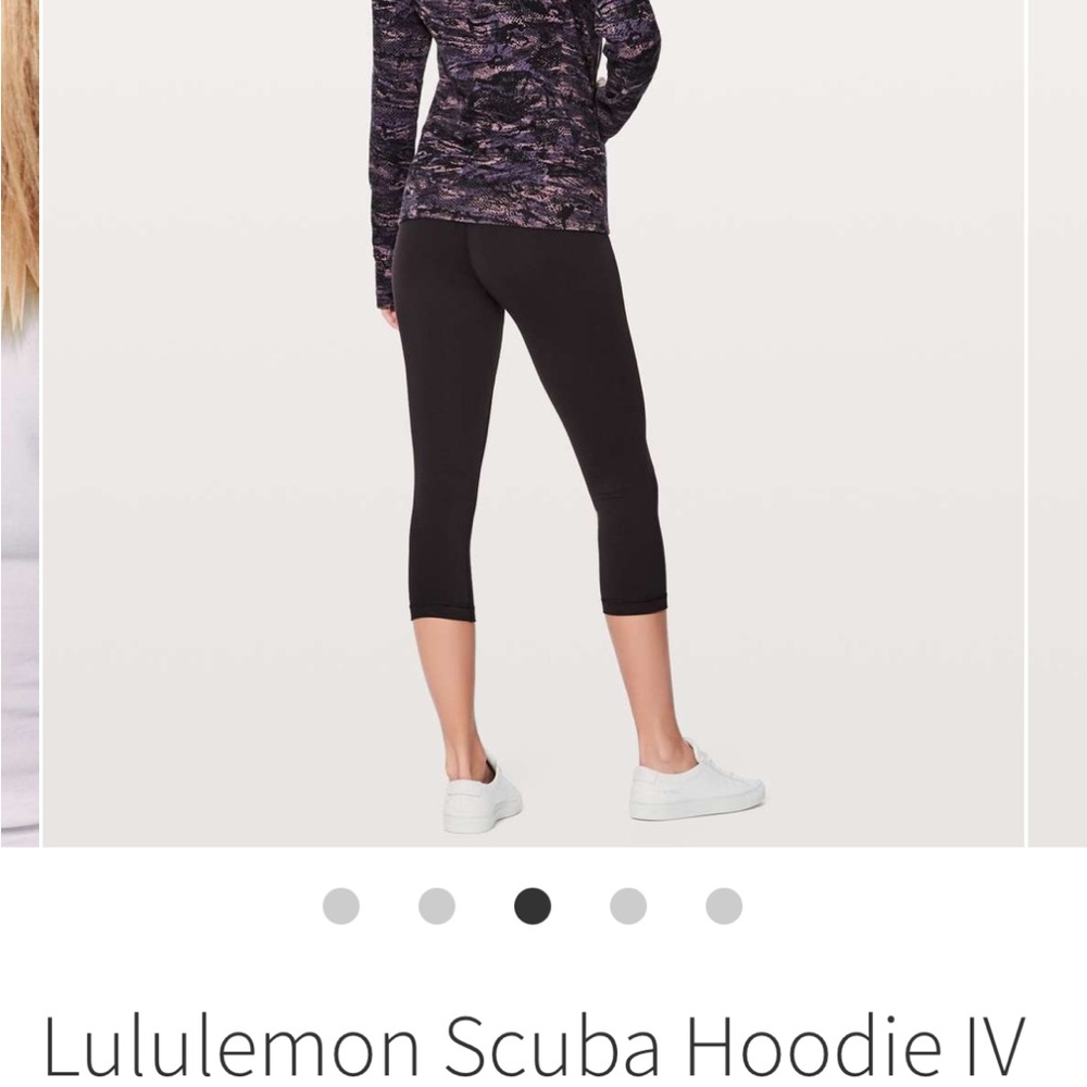 Rare Lululemon Scuba Hoodie IV, Rip Wave Purple Thunder Black, size 8 - Picture 8 of 9